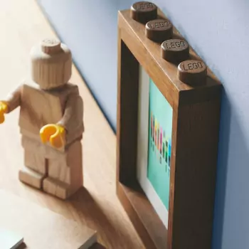 LEGO drevený rám na fotky