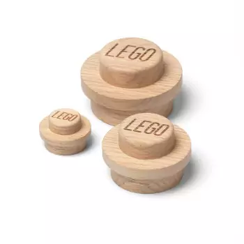 Sada 3 ks – LEGO drevený vešiak