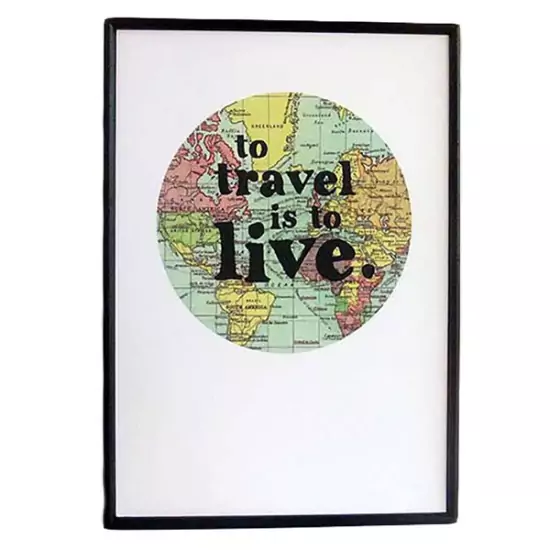 Zarámovaný plagát – To Travel Is To Live
