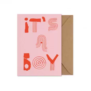 It's a boy – Skladacia karta A5