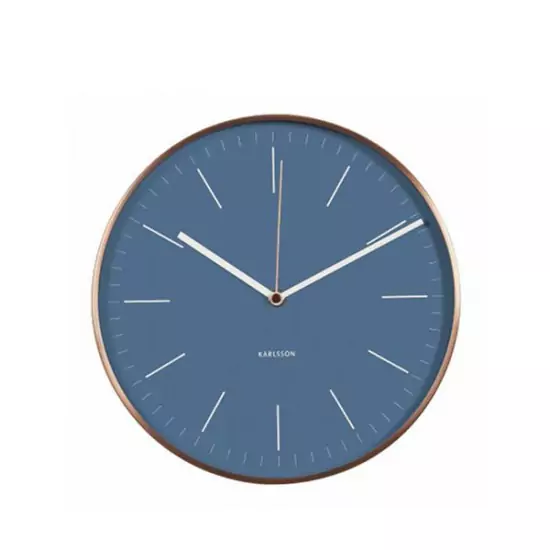 Nástenné hodiny Minimal – modré