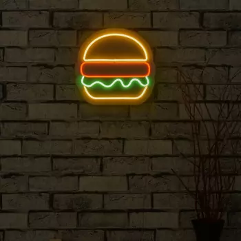 Svetelná dekorácia na stenu Hamburger