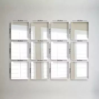 Súprava 12 ks – Nástenné zrkadlo Ayna