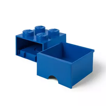 LEGO úložný box 4 s šuplíkom – modrá