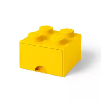 LEGO úložný box 4 s šuplíkom – žltá