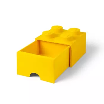 LEGO úložný box 4 s šuplíkom – žltá
