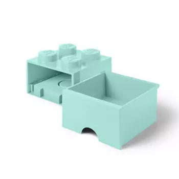 LEGO úložný box 4 s šuplíkom – aqua