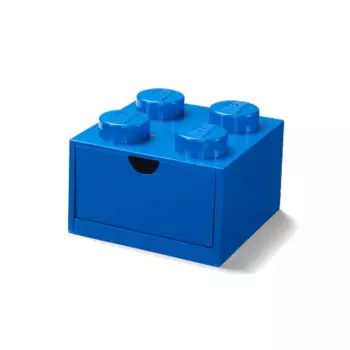 LEGO stolný box 4 so zásuvkou – modrá