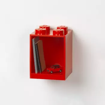 LEGO Brick 4 závesná polica – červená