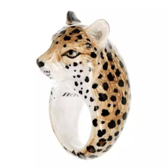 Porcelánový prsteň Gepard