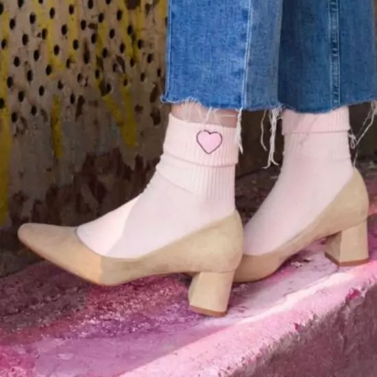 Ružové ponožky –  Heart