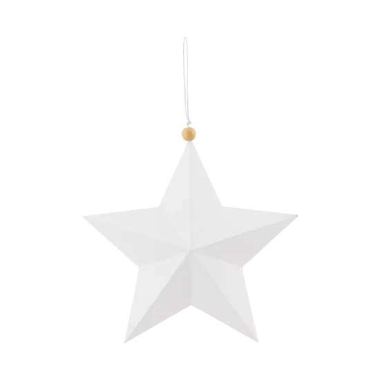 Biela ozdobná hviezda Star 20 cm