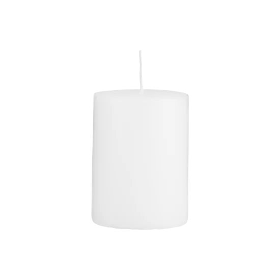 Biela sviečka 7x10 cm