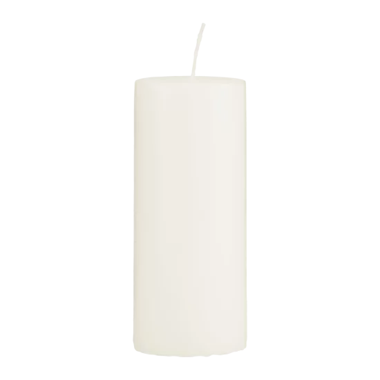Krémová sviečka 6x15 cm – sada 2 kusov
