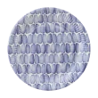 Modro–biely papierový tanier Braid – sada 12 ks