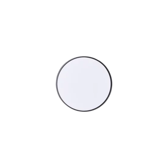 Kruhové zrkadlo s matne čiernou obrubou Reflection malé