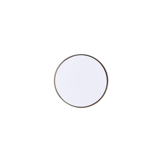 Kruhové zrkadlo s mosadznou obrubou Reflection malé