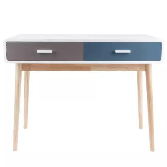 Stôl Neat – modro–šedý