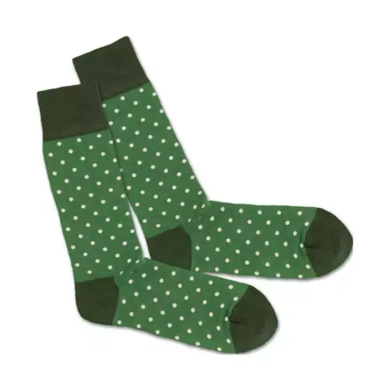 Farebné ponožky – Classic Green Tiny Dots – 41 – 46