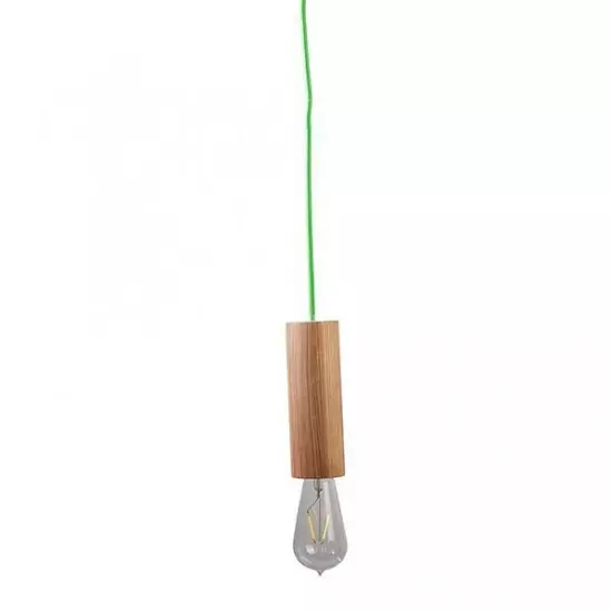 Závesné stropné svietidlo VERTIGO – svetlo zelený kábel