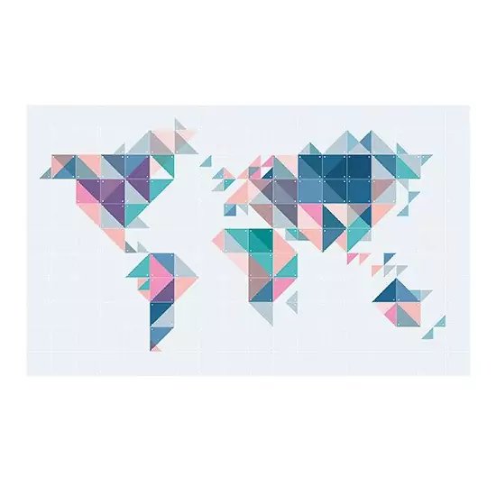 Skladaný obraz IXXI – The World Tangram