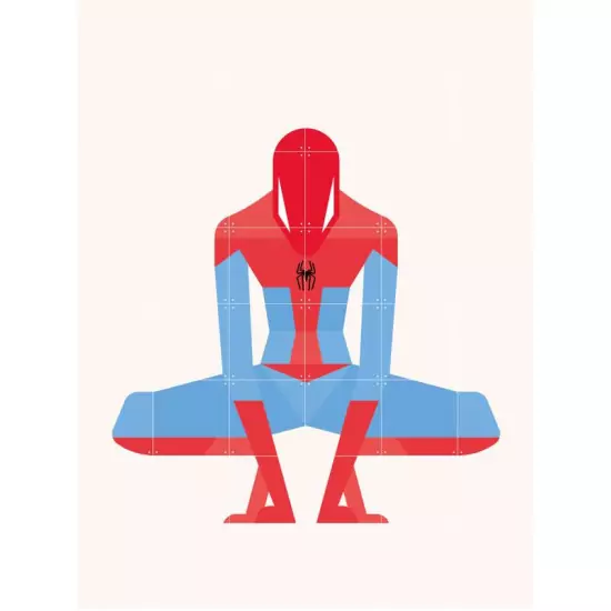 Skladaný obraz IXXI – Minimalism Spider–Man