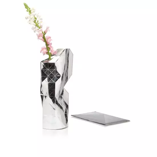 Papierový obal na vázu – Silver