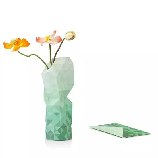 Papierový obal na vázu – Green Gradient