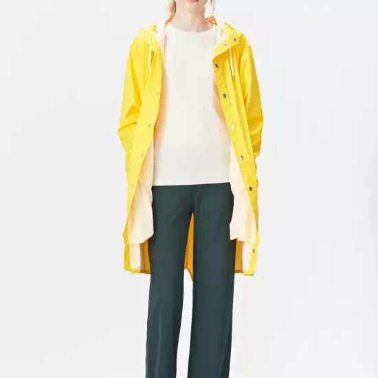 Žltý vodeodolný kabát Long Jacket