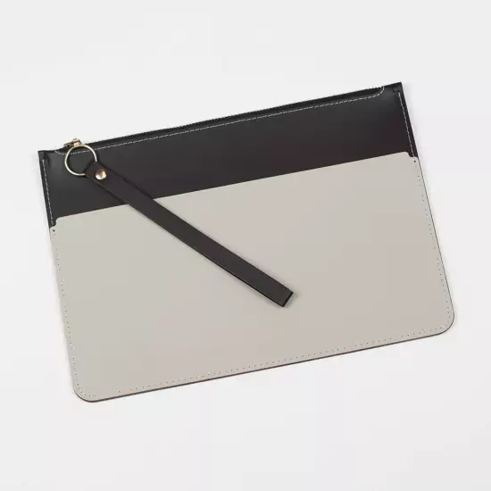 Čierno-šedá listová kabelka – Envelope