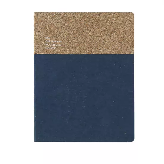Korkový zápisník veľký – modrý