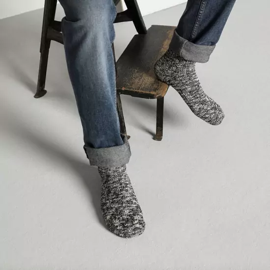 Čierno-šedé bavlnené ponožky Cotton Slub