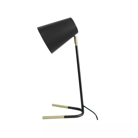 Stolná černo-zlatá lampa Noble