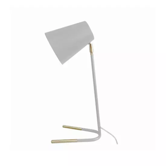 Stolná bílo-zlatá lampa Noble