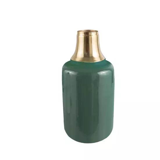 Veľká zeleno-zlatá váza Shine