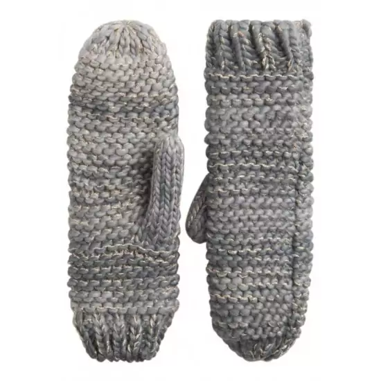 Tmavošedé pletené rukavice