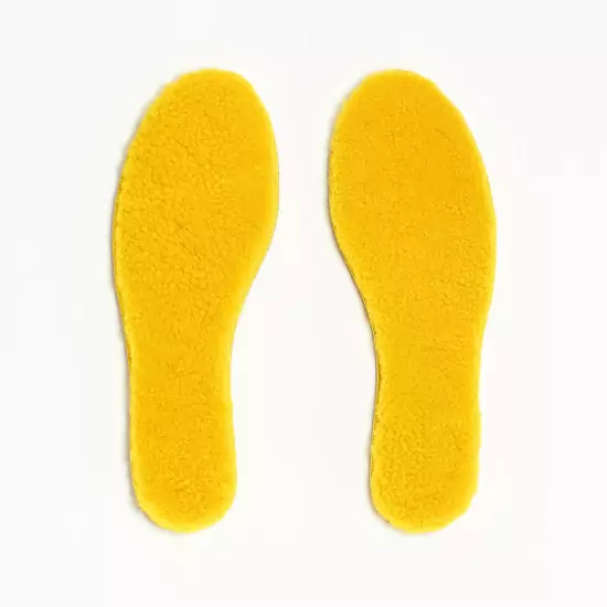 Merino vložky do topánok: žltá – M
