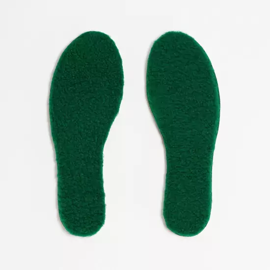 Merino vložky do topánok: smaragdová – L