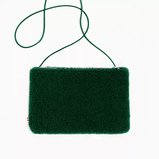 Merino smaragdová kabelka