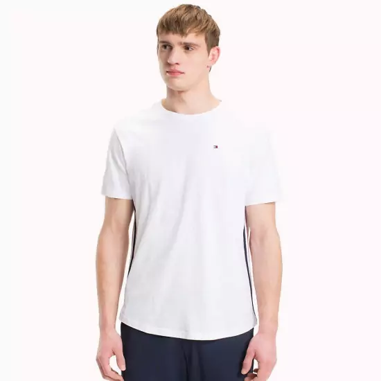 Biele tričko Modern Stripe CN Tee