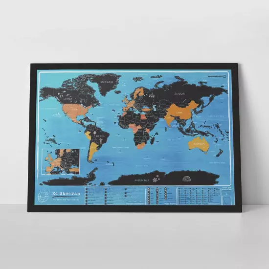 Ed Sheeran mapa sveta