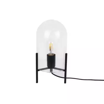 Sada 2 ks – Stolná lampa Glass Bell – čierna