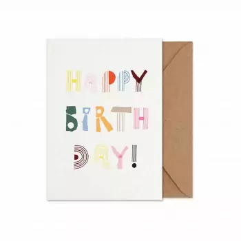Happy Birthday – Skladacia karta A5