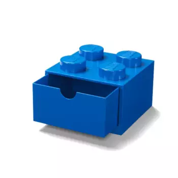 LEGO stolný box 4 so zásuvkou – modrá
