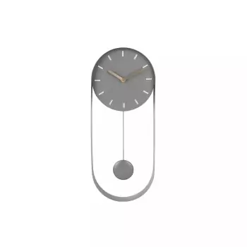 Nástenné hodiny Pendulum Charm Steel – šedá