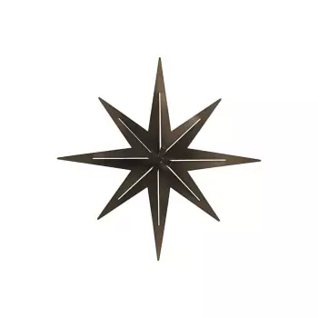 Sada 2 ks – Strieborná dekorácia na stenu Star