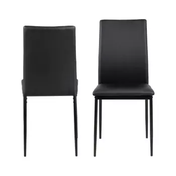 Jedálenská stolička Demina − čierna