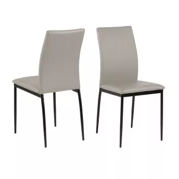 Jedálenská stolička Demina − šedá