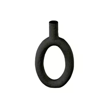 Váza Ring oválná – čierna